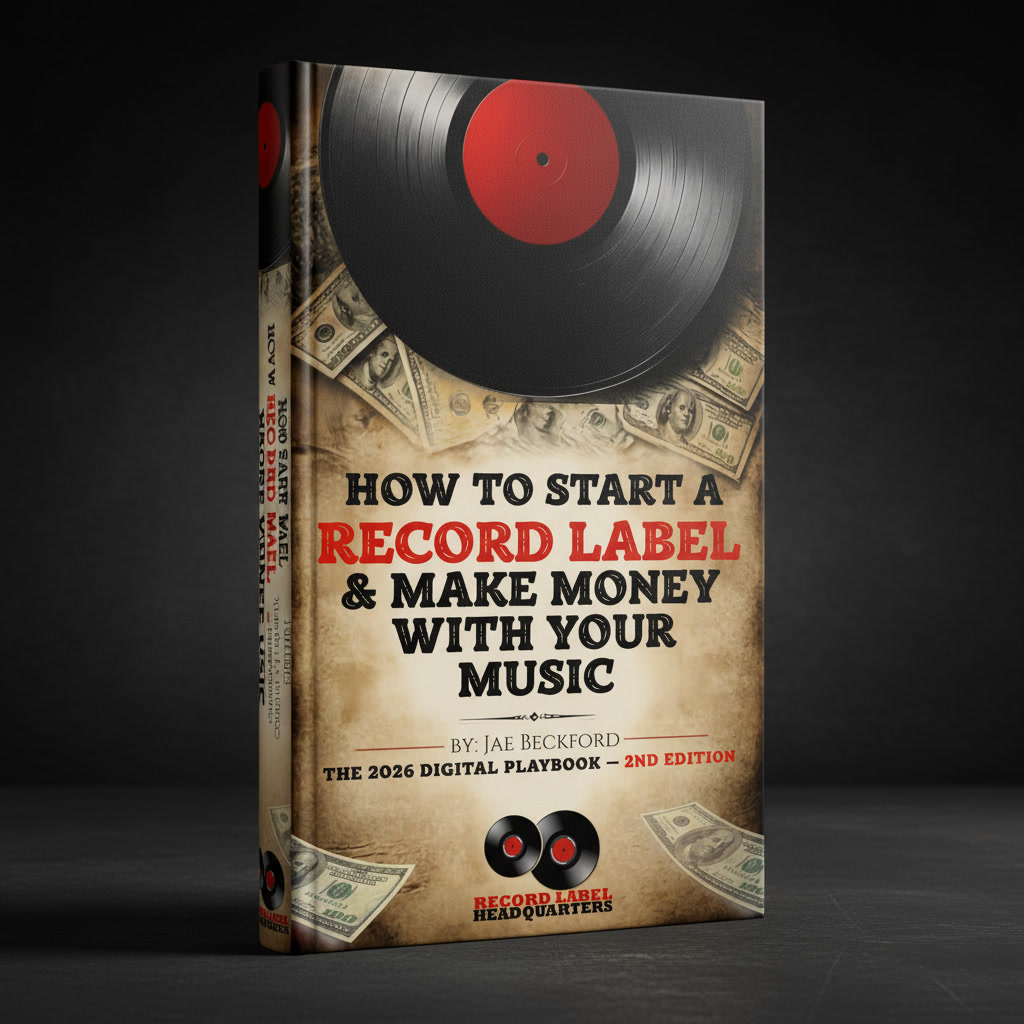 How to Start a Record Label & Make Money With Your Music — ebook cover