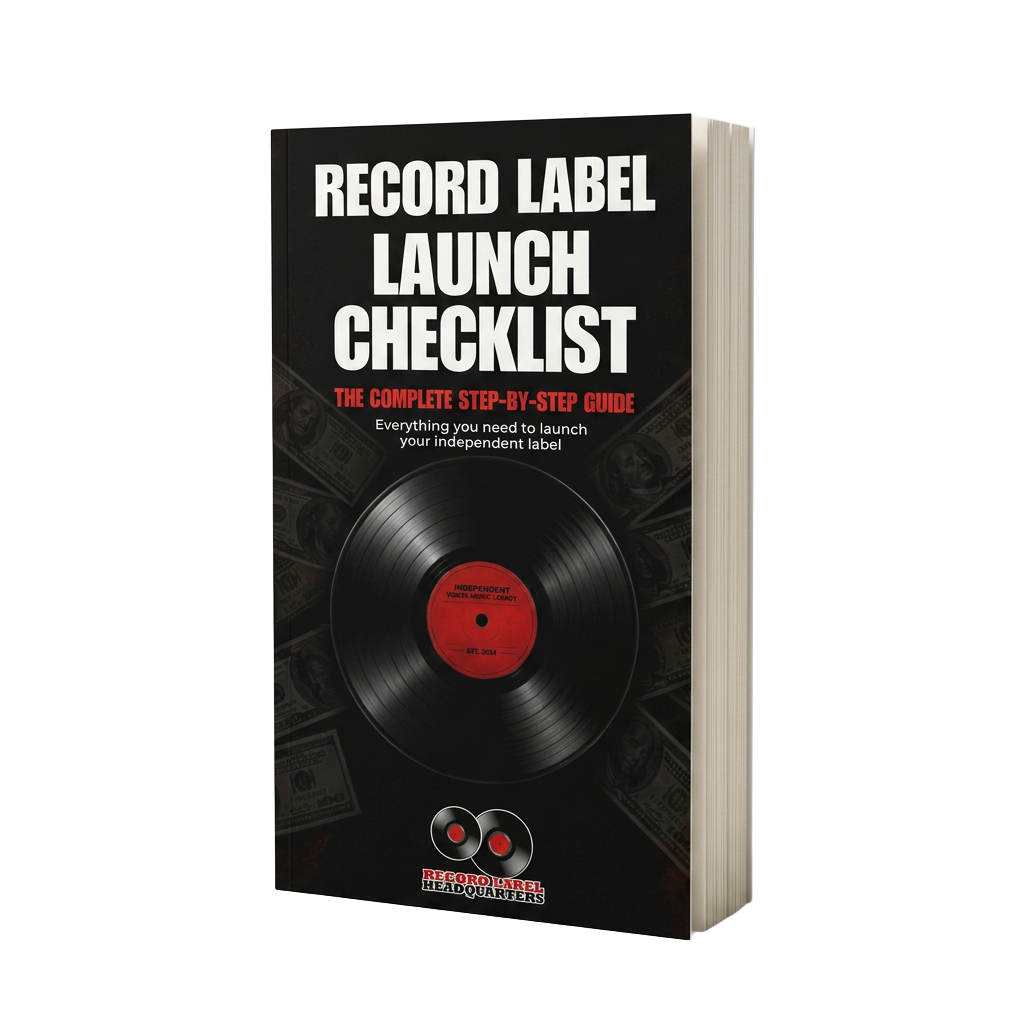 The Record Label Launch Checklist mockup