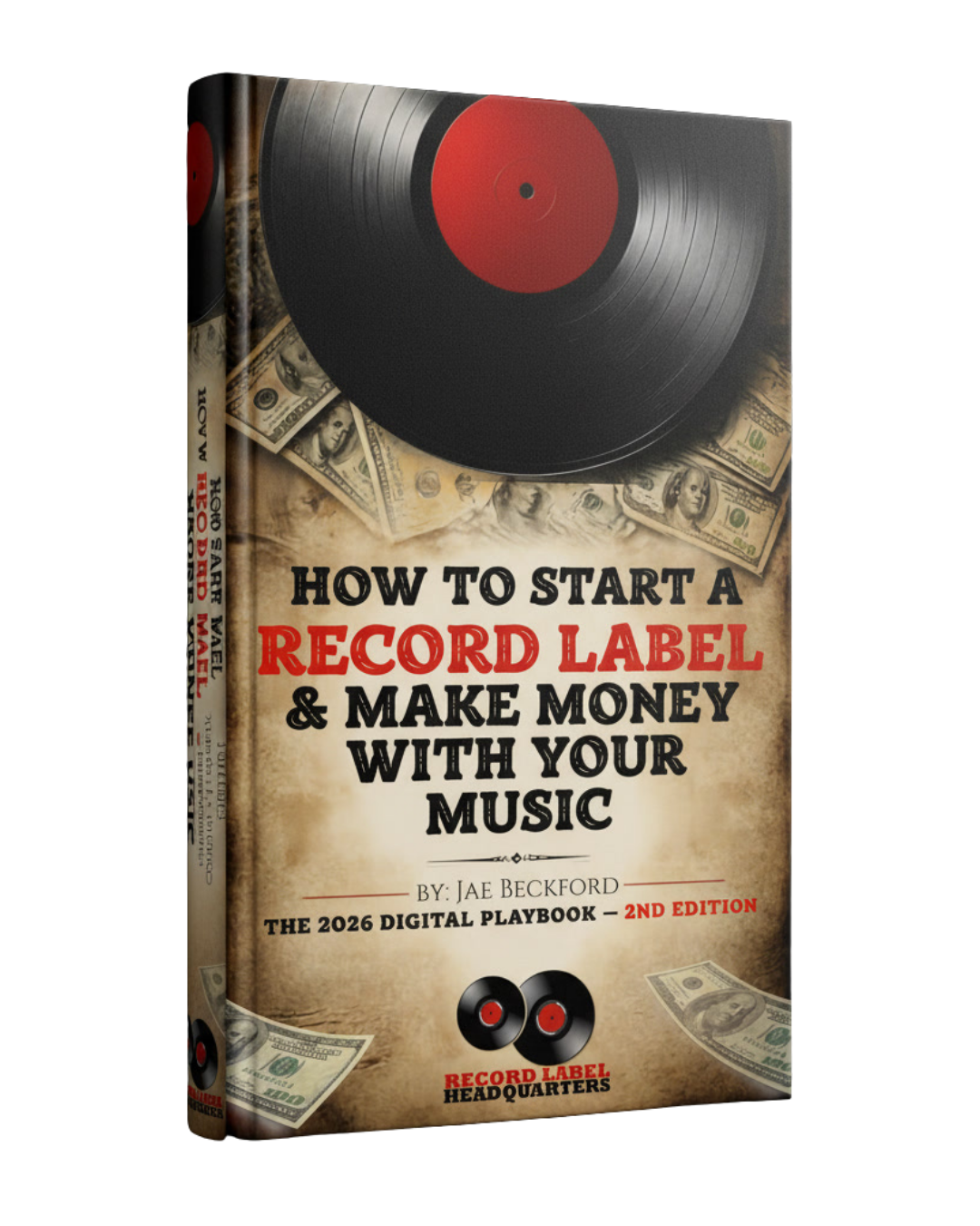 How to Start a Record Label — 3D ebook mockup