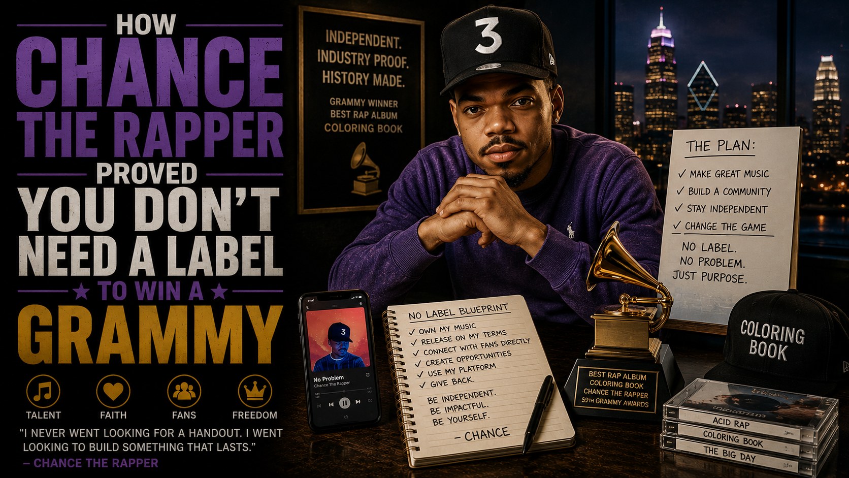 Chance the Rapper Grammy independent artist