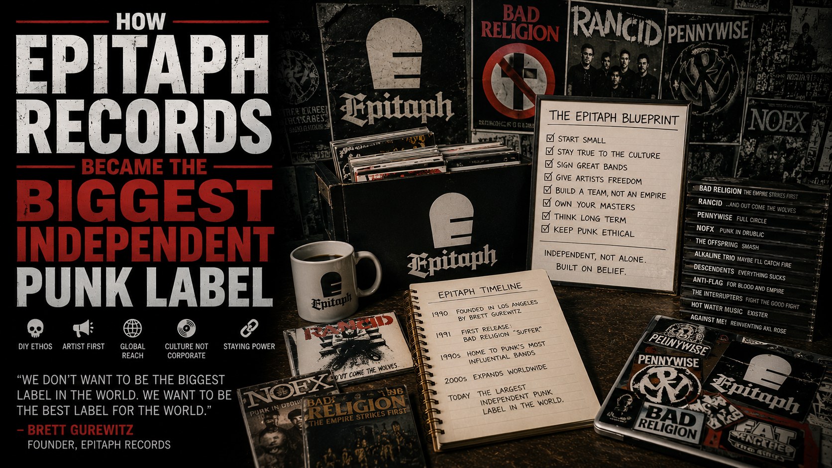 Epitaph Records independent punk label