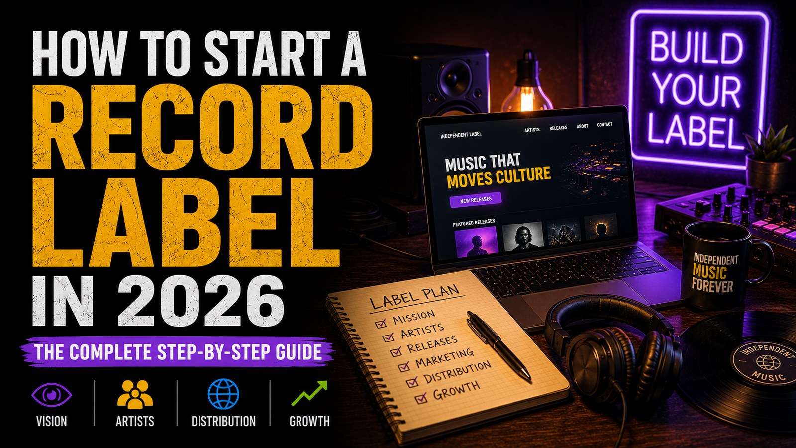 How to start a record label 2026 guide