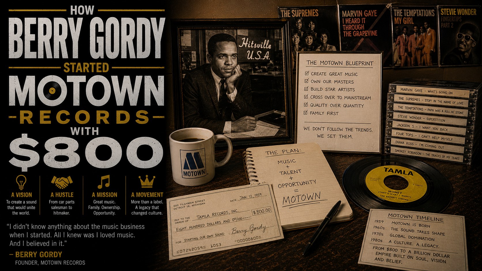 Motown Records Berry Gordy Detroit history